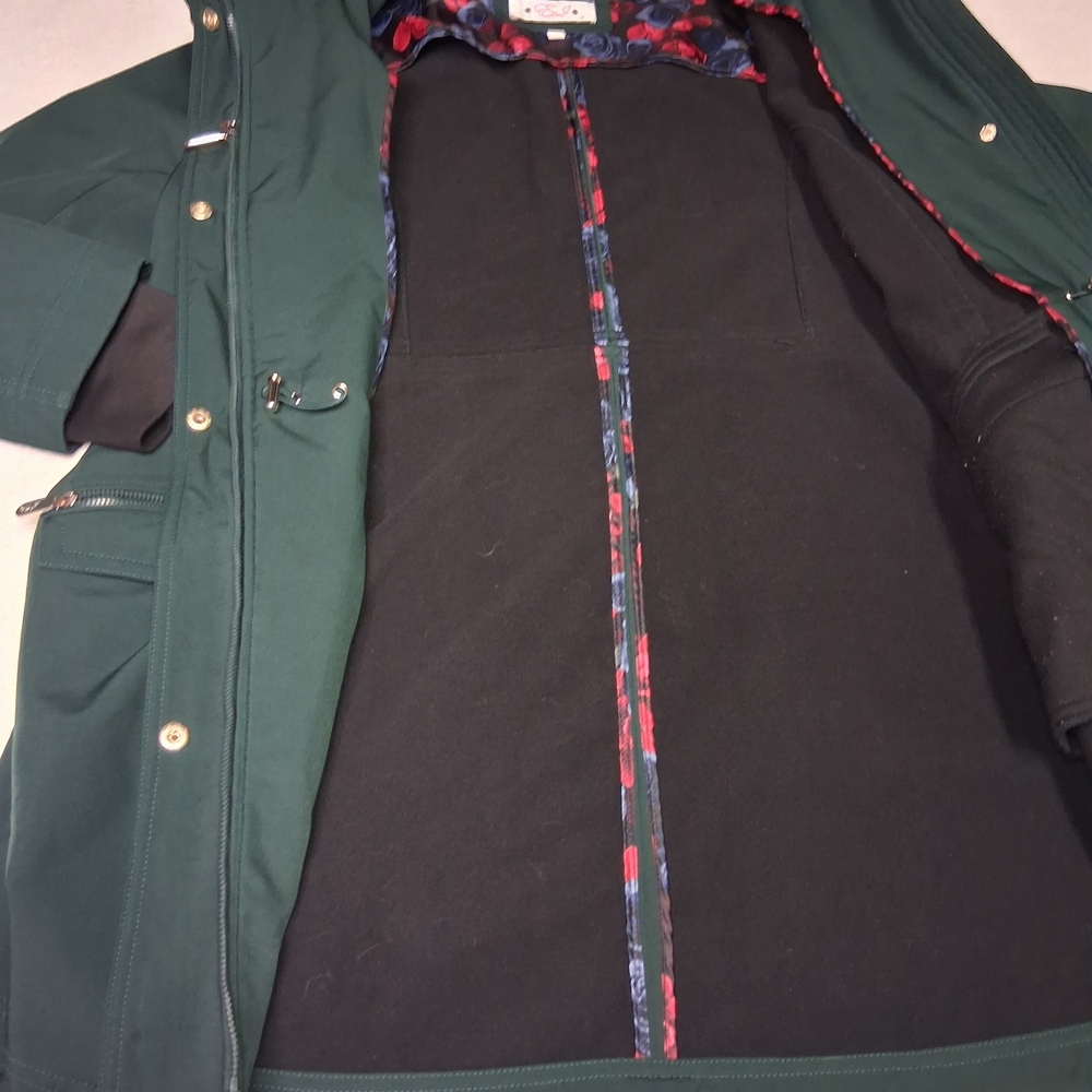 Eliza J Forest Green Hooded Utility Jacket - Picture 8 of 8